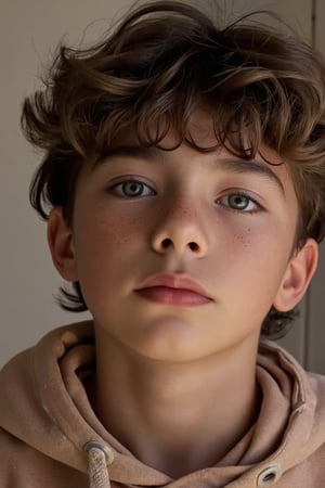 photorealistic, 4k, ultrarealistic skin,masterpiece, one cute young boy,