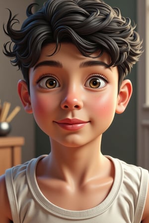 photorealistic, 4k, ultrarealistic skin,masterpiece, one cute young boy,anime