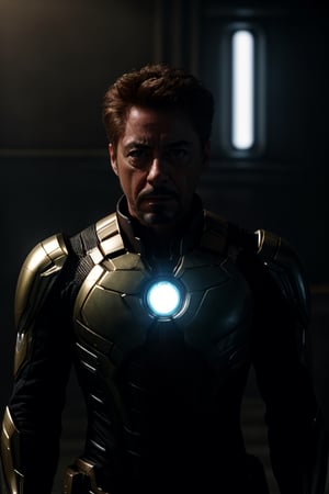 tony stark  , cinematic scene , front light , daytime , high quality, high_resolution.