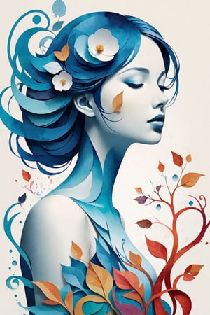 Majestic portrait of a human figure,

beautiful young woman, beautiful body, very feminine,

imagined in the layered paper cuts and negative space style of Eiko Ojala,

combined with Tracie Grimwood's lovely watercolor approach and the intoxicating and

fluid dynamics captured by Alberto Seveso,

They all merged to give rise to a single fusion,

body contours,

multiple shades,

paper texture,

natural gradient,

paper cut overlay,

watercolors,

fluid dynamics,

fascinating,

artistic fusion,

Very detailed,

multidimensional,

HD,aesthetic portrait,cutegirlmix