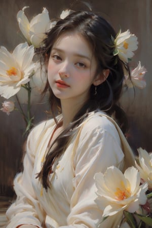 masterpiece, best quality, 1girl, Phalaenopsis, flowers in garden, sunny, flat color, lineart, abstract, ornate, colorous theme, birds, dancing queen, Ultra-high resolution, joyful nacked teenage, wavy black long hair, cinematic lighting, norman rockwell oil-painting style, c-cup, grand,(((masterpiece))), (((best quality))), ((ultra-detailed)), (illustration), ((an extremely delicate and beautiful)),dynamic angle,rainbow hair,detailed cute anime face,((loli)),(((masterpiece))),an extremely delicate and beautiful naked girl,flower blossom, classic_oil_painting,guided penetration
,Hayoon,Girl