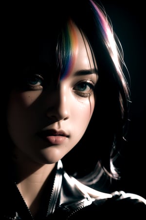 Colorful ink cascaded the canvas, forming human face. photo, studio lighting, sony a7, 35mm, hyperrealistic, big depth of field, concept art, colors, hyperdetailed, hyperrealistic, (big depth of field), (moody lighting), (ambient light), ((cinematic))
