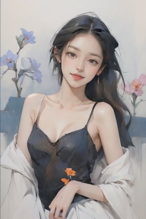 masterpiece, best quality, 1girl, Phalaenopsis, flowers in garden, sunny, flat color, lineart, abstract, ornate, colorous theme, birds, dancing queen, Ultra-high resolution, joyful nacked teenage, wavy black long hair, cinematic lighting, watercolor splashes, norman rockwell oil-painting style, c-cup, grand,(((masterpiece))), (((best quality))), ((ultra-detailed)), (illustration), ((an extremely delicate and beautiful)),dynamic angle,rainbow hair,detailed cute anime face,((loli)),(((masterpiece))),an extremely delicate and beautiful naked girl,
slightly smile, big black eyes,

flower blossom, oil painting brush strokes,

classic_oil_painting,guided penetration
,Hayoon,Girl,BJ_Oil_painting,perfect split lighting,AIDA_LoRA_ElonaV