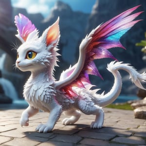 (((full_body shot))), solo, a ((cute dragon have pair of wings)), shiny big eye, cute, playing with a white cat, digital world background, action_pose, holomashdragon, highly detailed, hyper realistic, with dramatic polarizing filter, vivid colors, sharp focus, HDR, UHD, 64K, remarkable color, ultra realistic,