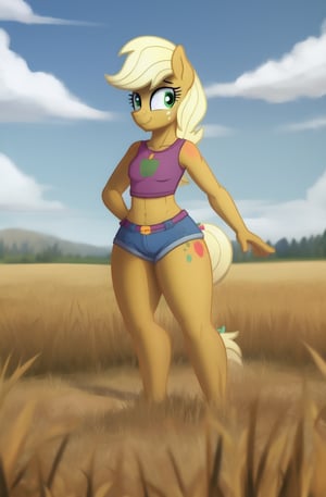 1girl, solo, mlp, my little pony, apple jack, mlpapplejack, masterpiece, standing, wheat field in the background,

((extreme skinny, unhealthy thin, no thights)),