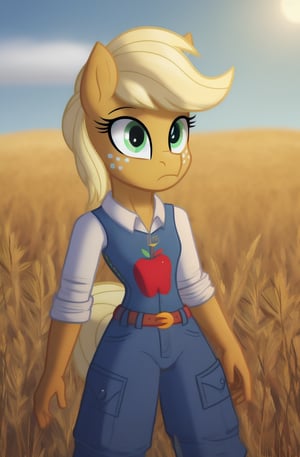 1girl, solo, mlp, my little pony, apple jack, mlpapplejack, masterpiece, standing, wheat field in the background,

((extreme skinny, unhealthy thin, no thights)),
dressed in dungarees,