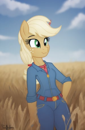 1girl, solo, mlp, my little pony, apple jack, mlpapplejack, masterpiece, standing, wheat field in the background,

((extreme skinny, unhealthy thin, no thights)),
dressed in dungarees,