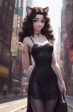 New York City,street,
20 yo, 1 girl, beautiful korean girl,walking,happy smile,
wearing sexy tight dress,black simple dress(strap),shoulder bag,solo, {beautiful and detailed eyes}, dark eyes, calm expression, delicate facial features, ((model pose)), Glamor body type, (dark hair:1.2),hair_past_waist,curly hair,very long hair,simple tiny earrings, flim grain, realhands, masterpiece, Best Quality, 16k, photorealistic, ultra-detailed, finely detailed, high resolution, perfect dynamic composition, beautiful detailed eyes, eye smile, ((nervous and embarrassed)), sharp-focus, full_body, cowboy_shot,