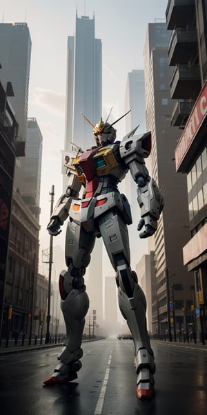 
Full-body depiction of a young kid, futuristic urban setting, enormous mechanized gundam, hazy cityscape, art platform, ultra-high resolution, advanced rendering engine, cutting-edge game development software, intricate craftsmanship, artistic concept, lifelike representation, exquisite precision, compositional balance in thirds.