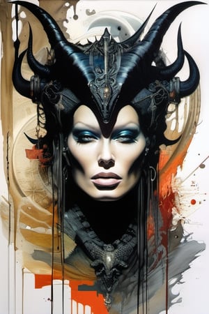 ((Jenna Jameson demon)): black ink flow: 8k resolution photorealistic masterpiece: by Aaron Horkey and Jeremy Mann: intricately detailed fluid gouache painting: by Jean Baptiste Mongue: calligraphy: acrylic: watercolor art, professional photography, dynamic lighting, volumetric lighting maximalist photoillustration: by marton bobzert: 8k resolution concept art intricately detailed, complex, elegant, majestic, ecstacy, fantastical, Simon Bisley, Christian Schob, Martina Fackova, H.R. Giger, (((no clothes))), ,HellAI,monster,photo r3al,detailmaster2