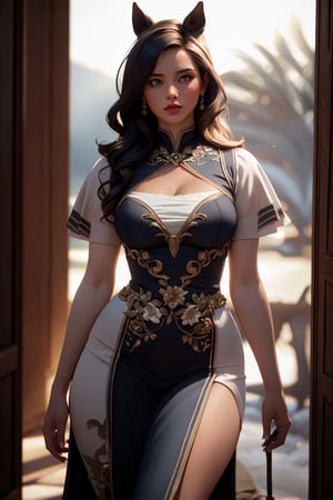 High detail, film, cinematic, realistic, masterpiece, THICC sexy girl, breasts, horse furry, jewels, long detailed hair, (luxury clothes), solo, brown fur, 3d octane render, cgi, photorealistic, redshift, unrealistic lighting,high detail, realistic, masterpiece, absurdres, best quality, HDR, high quality, high-definition, extremely detailed, 8k wallpaper, intricate details, 8K uhd, Full-HD, (realistic photo:1.2), contrast, harsh lighting, cinematic lighting, natural lighting, hard light, backlighting, ray tracing, global illumination, ambient occlusion, depth of field, Field of View, lens flare, bloom, stunning environment, Rim Lighting, Soft Lighting, Accent Lighting, Filmic, Tonal Colors, Nikon D750, Brenizer Method, F/2.8, Tonal Colors, ProPhoto RGB, Perfectionism, Diffraction Grading, RAW photo, dslr, film grain, Fujifilm XT3

,hourglass body shape