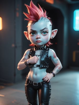 score_9, score_8_up, score_7_up, solo, depth of field, rim-light,
((cute, Asian gnome boy)), athletic build, very large pointy ears, (very big shiny eyes), determined serious look, punk hair, (pink Sci-Fi punk outfit), cute, shortstack, ((pale blue skin)), tattoos, ((holding a big rusty cyber-dagger)), in a dark corner of a neon-lit spaceship, Sci-fi ,neon photography style