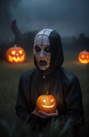 Folk horror is a subgenre of horror film and horror fiction that uses elements of folklore to invoke fear and foreboding. Typical elements include a rural setting, isolation, and themes of superstition, , phantasm, sacrifice and the dark aspects of nature.,Isometric_Setting,Jack o 'Lantern,shepinhead