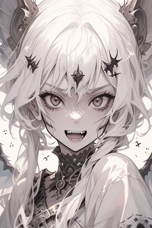 girl, cute, fangs (theme),r1ge,portrait,illustration,fcloseup,rgbcolor,emotion