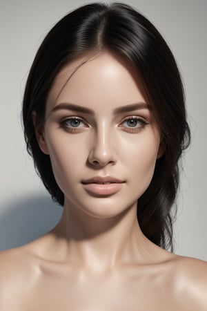 woman. beautiful detailed face, black hair, pale skin, light skin, realistic skin, detailed fabric texture, detailed hair texture, perfect proportion, accurate, anatomically correct, highly detailed skin and face texture, modern, photorealistic, perfect face, hyper realism, mega realism, high quality,REALISTIC,Ayuquh