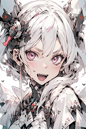 girl, cute, fangs (theme),r1ge,portrait,illustration,fcloseup,rgbcolor,emotion