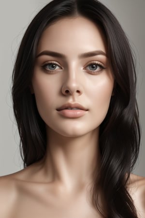 woman. beautiful detailed face, black hair, pale skin, light skin, realistic skin, detailed fabric texture, detailed hair texture, perfect proportion, accurate, anatomically correct, highly detailed skin and face texture, modern, photorealistic, perfect face, hyper realism, mega realism, high quality,REALISTIC,Ayuquh