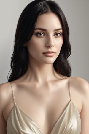 woman. beautiful detailed face, black hair, pale skin, light skin, realistic skin, detailed fabric texture, detailed hair texture, perfect proportion, accurate, anatomically correct, highly detailed skin and face texture, modern, photorealistic, perfect face, hyper realism, mega realism, high quality,REALISTIC,Ayuquh