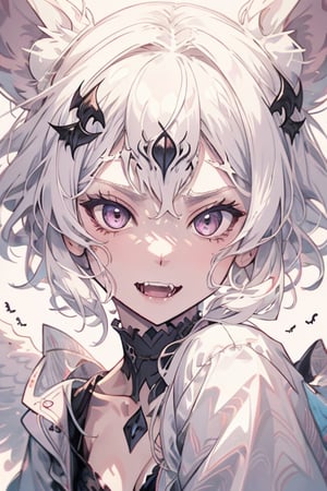 girl, cute, fangs (theme),r1ge,portrait,illustration,fcloseup,rgbcolor,emotion