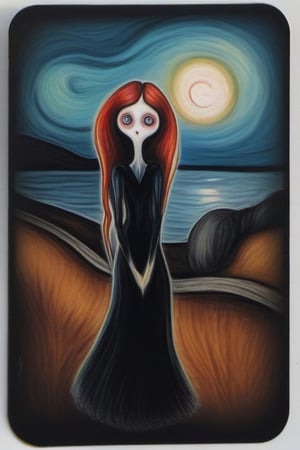 darkart, in the style of esao andrews,v0ng44g,sticker,style of Edvard Munch,sk3tch, love ,rebevelin