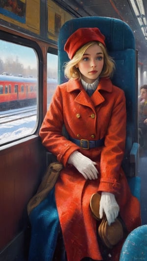  impressionism, girl, sitting on a train, christmas, close-up, peaceful atmosphere, high-quality brushstrokes
cubism, female passenger, train journey, snowy landscape, bird's-eye view, dynamic composition, rich color palette
surrealism, young woman, alone on a train, dreamy snowy scene, tilted angle, intricate details, vibrant colors
pointillism, girl with red coat, train compartment, festive decorations, frontal view, vivid colors, textured patterns
pop art, female traveler, modern train, winter wonderland, diagonal perspective, bold lines, high-contrast colors, candy-coated
