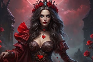 Queen of hearts Castle, Darkness, (muscular:1.3), digital art, ((dark fantasy style)), highly stylized impressionist painting, construction worker, fractal nebula threads, a brutalist designed, two-tone lighting, unity 8k wallpaper, fish pool, concept art, magical nocturnal flora roses, light rays, beautiful intricately detailed soft oil painting by jim lee, red liquid clothes, extremely clear, (soft light), low contrast, style-empire:0.5, (masterpiece), professional majestic oil painting, scientific discoveries, landscape, (high resolution uncompressed raw photo:0.8), Sharp Eyeliner, (best quality), cloudy sky, trending on CGSociety, hyper detailed  , by lee jeffries nikon d850 film stock photograph 4 kodak portra 400 camera f1.6 lens rich colors hyper realistic lifelike texture dramatic lighting unrealengine trending on artstation cinestill 800,greg rutkowski, horror movie ((rotten hearts))