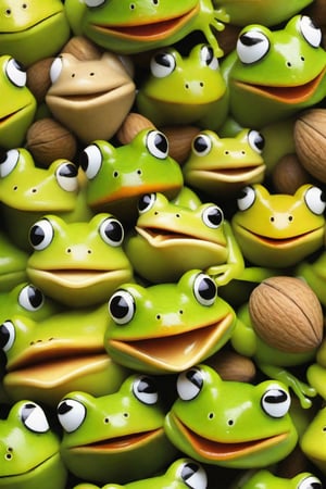 nuts + frogs quirky silly fun


