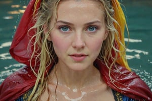 (wet clothes, wet hair, wet, wet face, wet skin,  : 1.4 ),( Beautiful German queen ),(greater details in definitions of face and eyes), (realistic and detailed skin textures), (extremely clear image, UHD, resembling realistic professional photographs, film grain), beautiful blonde hair,beautiful blue iris, ((wearing Baroque-style crimson dirndl ballgowns and veiled royal cloak with vibrant colors, submerge, two girls hugging, very wet drenched hair, wet face:1.2)), infused with norwegian elements. The dress combines intricate lace and embroidery with colorful ballgown-inspired patterns. A wide obi belt cinches her waist, while puffed sleeves and delicate accessories complete the look, showcasing a striking fusion of cultures.,ct-drago
.
, soakingwetclothes, wet clothes, wet hair, Visual Anime,art_booster,anime_screencap,fake_screenshot,anime coloring