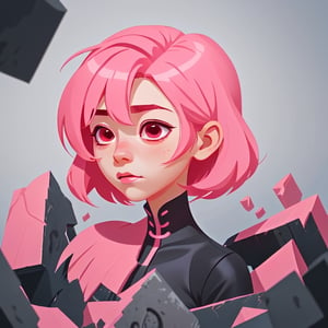 1girl, pink_hair,QiqiFallen, no humans