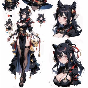 (masterpiece, best quality, highres:1.3), ultra resolution image, (1girl), (solo), anime, ghost_girl, design, custom_character, character_design, character_sheet, full_body, modelsheet , big_boobies, big_breast,