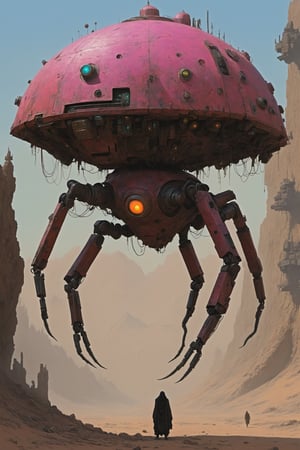 Fallout 5 Levitating Drone Companion, affectionately known as the "(((Squidrone,)))" a versatile and formidable ally equipped with levitation technology, a plethora of sensors, and both defensive and offensive capabilities.

,digital artwork by Beksinski