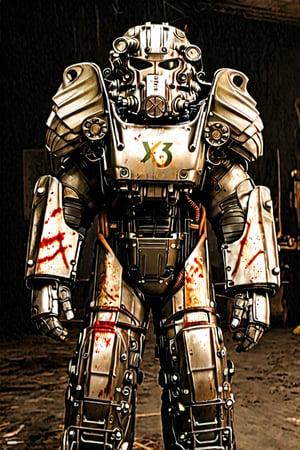Embark on a journey of innovation as you envision and craft the Prototype Power Armor X-84 for Fallout 5. This prompt guides you through the process of conceptualizing and designing this experimental suit of armor, pushing the boundaries of technological advancement in the post-apocalyptic wasteland. Follow these steps to guide your creative process:

    Begin by sketching the basic shapes to outline the silhouette of the Prototype Power Armor X-84. Utilize rough strokes to define the bulky frame, armored plates, and integrated weaponry. Capture the rugged and makeshift appearance of this experimental power armor.

    Refine the outline by incorporating more intricate details into each component of the X-84. Consider the unconventional design elements that distinguish it from other power armor models in the Fallout universe. Experiment with scavenged parts, jury-rigged modifications, and cutting-edge technology salvaged from pre-war facilities.

    Integrate unique features that highlight the experimental nature of the X-84, such as exposed circuitry, experimental energy cores, or prototype targeting systems. Add worn textures, battle scars, and weathered paint to convey the rugged history of this experimental power armor.

    Showcase the versatility of the X-84 by illustrating its transformation from standard power armor mode to advanced combat mode. Illustrate how the armor plates shift and reconfigure during the transformation process, enhancing its adaptability in different combat scenarios.

    Optionally, use bold lines and dynamic shading techniques to ink over your sketch, giving it a gritty and immersive comic book-style appearance. Embrace the retro-futuristic aesthetic of the Fallout universe while infusing your artwork with your unique artistic flair.

    Experiment with a color palette that reflects the rugged and industrial nature of the wasteland, incorporating muted tones and weathered hues to convey the harsh conditions of post-apocalyptic life. Use rusted reds, faded greens, and worn yellows to evoke the desolate landscape of the Fallout universe.

    Take a moment to review your design and make any final adjustments or additions to ensure that it captures the essence of the Prototype Power Armor X-84. Consider adding background elements, atmospheric effects, or battle damage to enhance the narrative depth of your artwork.

Let your creativity run wild as you immerse yourself in the world of Fallout 5, envisioning and bringing to life the Prototype Power Armor X-84 in all its rugged glory. Whether you're a seasoned artist or a newcomer to the wasteland, embrace the challenge and enjoy the process of crafting this iconic piece of post-apocalyptic technology.,falloutcinematic,fallout,Power Armor
