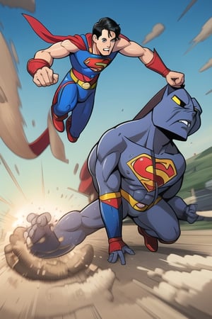 THE MAN OF STEEL VS QUICSILVER THHUNDERCATS