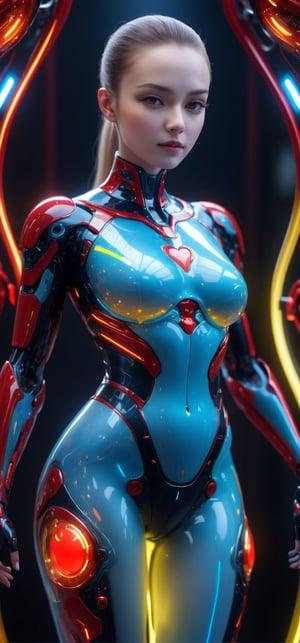 4k), (Masterpiece), (Top Quality), (Very Complex), (Photorealistic: 1.5), (Realistic), (Sharp Focus), (CampurSari_SDXL Alienated Plasma as Part of Human Female: 1.2 ), body, front facing, full body shot, frontal, (subsurface scattering, transparent, translucent skin, glow, blood neurons in bioluminescent full body suit: 1.5,), mechanical face, beautiful facial design, translucent Internal organs, red heart, seven head length balanced figure, perfect proportions, big breasts, thin waist, big buttocks, crotch gap, thick thighs, 3D style, cyberpunk style, movie stills, Leonardo Style, Cool Color, Vibrant, Volume Light, (Wide Angle Shot: 1.3), Yellow, (Fractal Neuron Background: 1.2),