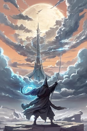 (masterpiece, best quality, highres:1.3), ultra resolution image, (sketch, Wizard,  Sky, Dimensional Collapse, Dimensiona Cracks, Tremendous Power, Darkness, Lightning, Dimensional Gateway, Catastrophe, magic_book, r1ge, praying,EpicSky,no_humans,pole_dancing,getou,cloud,oha style,long,sky,LODBG,Circle,xjrex,Yae Miku,greg rutkowski