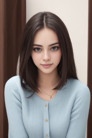 A young woman with casual wear.,Realistic,csr style,Beautiful Face,beautiful face