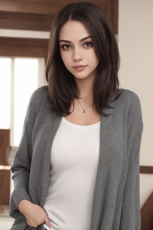 A young woman with casual wear.,Realistic,csr style,Beautiful Face