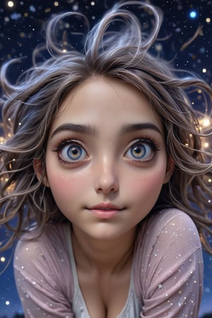 {{best quality}}, {{masterpiece}}, {{ultra-detailed}}, {illustration}, {detailed light}, {an extremely delicate and beautiful}, a girl, {beautiful detailed eyes}, stars in the eyes, messy floating hair, colored inner hair, Starry sky adorns hair, depth of field