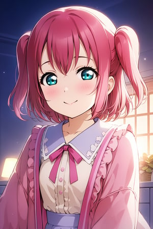 ((masterpiece, high quality, better lighting, absurdres, best quality, illustration, ultra-detailed)),
(cute, kawaii), (1girl, solo),
smile, closed mouth,
looking at viewer,

id_kurosawa_ruby