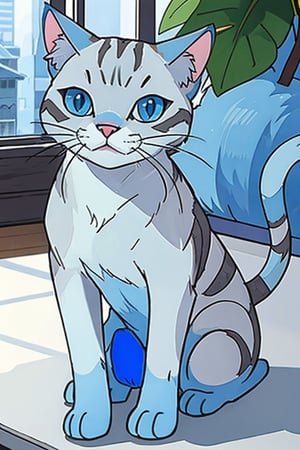 A blue CAT
