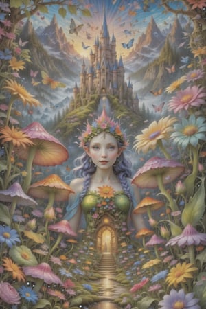 masterpiece), high resolution, highly detailed, detailed background, visionary art style masterpiece of fairy's among the flowers come to see their queen, dmt,psychedelic, lsd art, multi-layered Illustration, high contrast,HDR, hyper-detailed,hyper-realistic,visionary art ,sharp focus, 32k resolution, Simon Haiduk, a visionary art style masterpiece by Android Jones, Justin Totemical , Simon Haiduk, (masterpiece, best quality, ultra-detailed), (perfect hands, perfect anatomy), High detailed, detailed background, anatomically correct, uncensored, beautiful face, detailed eyes, detailed leaf patterns, by Brian Froud and Android Jones. perfect eyes, expressive eyes, score_9, score_8_up, score_7_up, best quality, masterpiece, 4k,ULTIMATE LOGO MAKER [XL],DonMB4nsh33XL ,vivid colors,neon highlights,DonMW15pXL,bl4ckl1ghtxl,DonMSn0wM4g1cXL