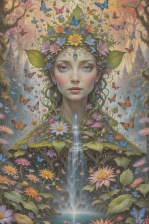masterpiece), high resolution, highly detailed, detailed background, visionary art style masterpiece of fairy's among the flowers come to see their queen, dmt,psychedelic, lsd art, multi-layered Illustration, high contrast,HDR, hyper-detailed,hyper-realistic,visionary art ,sharp focus, 32k resolution, Simon Haiduk, a visionary art style masterpiece by Android Jones, Justin Totemical , Simon Haiduk, (masterpiece, best quality, ultra-detailed), (perfect hands, perfect anatomy), High detailed, detailed background, anatomically correct, uncensored, beautiful face, detailed eyes, detailed leaf patterns, by Brian Froud and Android Jones. perfect eyes, expressive eyes, score_9, score_8_up, score_7_up, best quality, masterpiece, 4k,ULTIMATE LOGO MAKER [XL],DonMB4nsh33XL ,vivid colors,neon highlights,DonMW15pXL,bl4ckl1ghtxl,DonMSn0wM4g1cXL