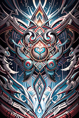  visionary art ,pen art, symmetrical,