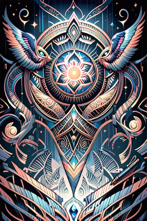  visionary art ,pen art, symmetrical,