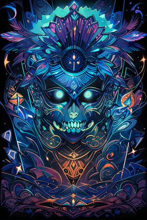 visionary art style , tarot card back art