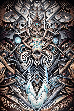  visionary art ,pen art, symmetrical,