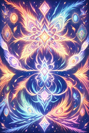  visionary art ,pen art, (symmetrical), spirit guide among a matrix of energy and light,bl4ckl1ghtxl,,transparent caustics light ,epic composition,universal energy, uv pastel colours, sacred geometry, divine being in the comsic astral matrix of another reality,