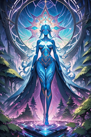 ,oil paint style,classic artwork,standing,fantasy,dnd, goddess girl,newest,visionary art style,a forest of transcendence that opens up to the spirit realm surrounding  the msytic breaking down physical reality into the spirit realm . The mystic is a human in meditation,
 fractals, sacred  geometry  and vivid color, 
 . Spirit realm, metaphysical realm, esoteric,style , psychedelic landscape  , (masterpiece, best quality, ultra-detailed), ((perfect hands)), ((perfect anatomy)), High detailed, detailed background, anatomically correct , beautiful face, detailed hands, perfect eyes, expressive eyes, score_9, score_8_up, score_7_up, best quality, masterpiece, 4k,visionary art,ULTIMATE LOGO MAKER [XL],bl4ckl1ghtxl,dd4ught3r,Sexy Girl