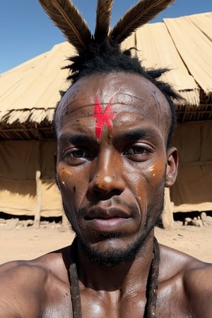war paint of ancient African karo tribe in Ethiopia, face of male, cinematic scene,
hyper detailed, beautifully color graded, fine lines, the super resolution,
cinematic lighting, post processing, masterpiece, sharp focus, depth of field,
unreal engine, perfect composition, digital art on pixiv, artstation, 8k, hdr