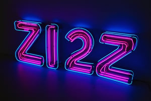 A neon image displaying "BYE 2023"